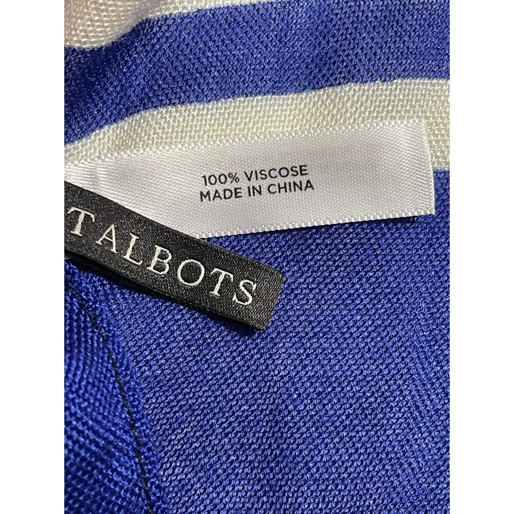 EUC - Talbots Stripes and Dots Scarf